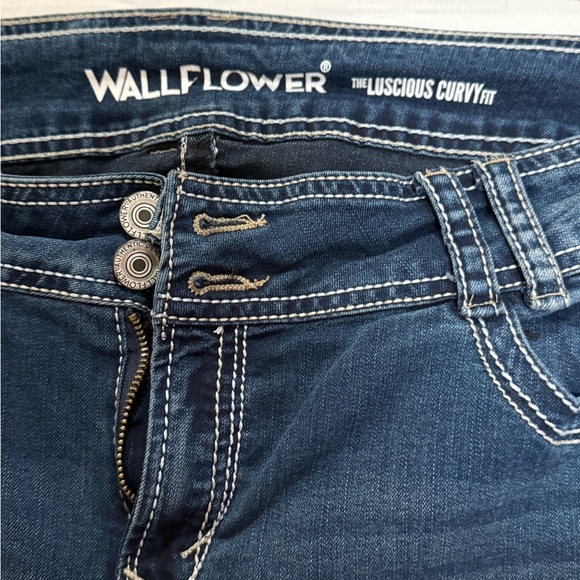 Wallflower Dark Blue Flare Jeans - Picture 2 of 5